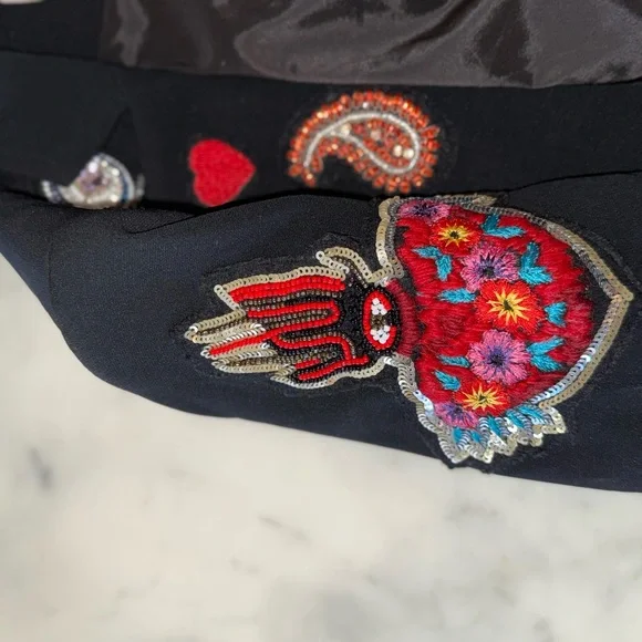 Cinq à Sept Black Embellished Blazer - Picture 6 of 7